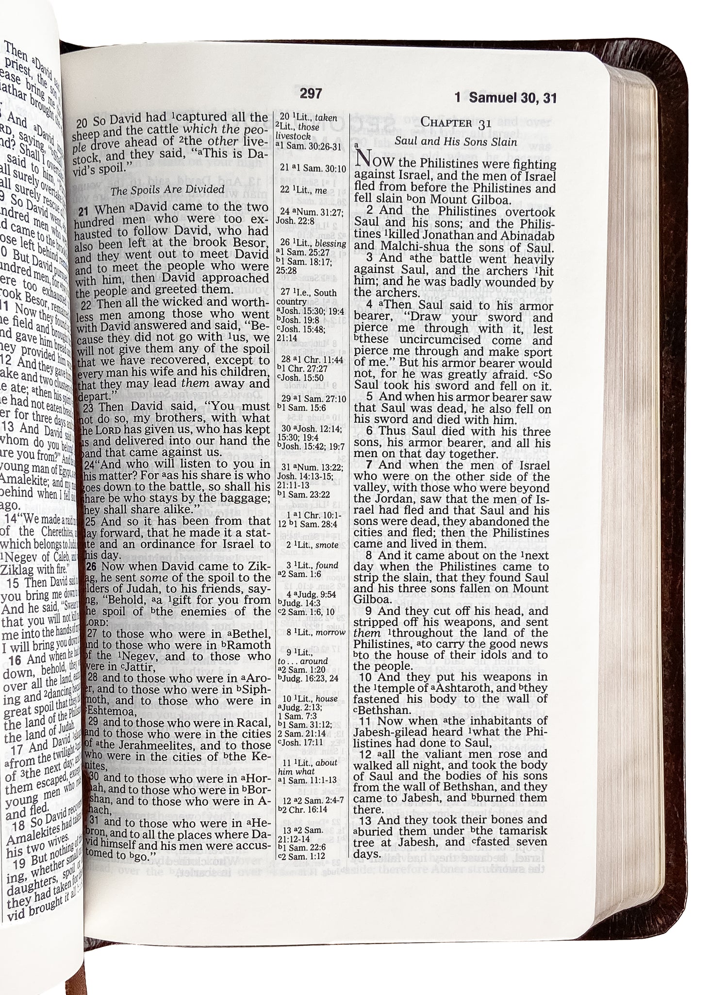 1975 NASB New Original Stock. Top Grain Fine Preaching Bible. Deluxe 6 ...