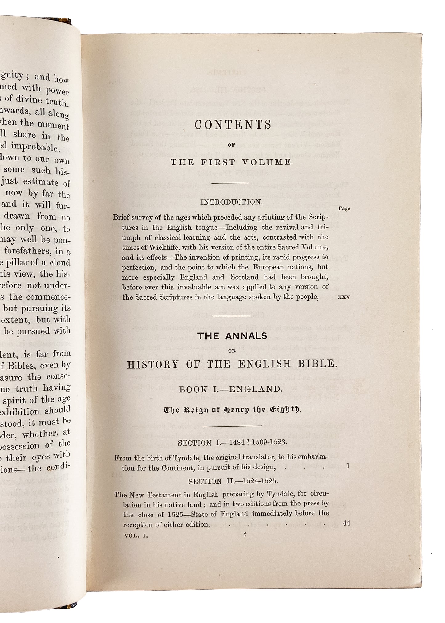 1845 CHRISTOPHER ANDERSON. The Annals of the English Bible. Martyrs, Translation, &c.