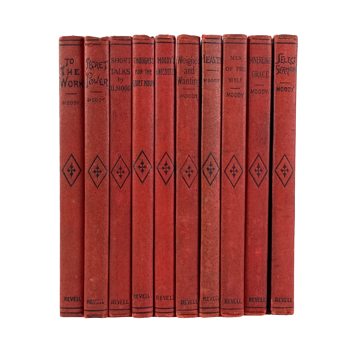 1900 D. L. MOODY. 10 Volume Set - The Red Library.