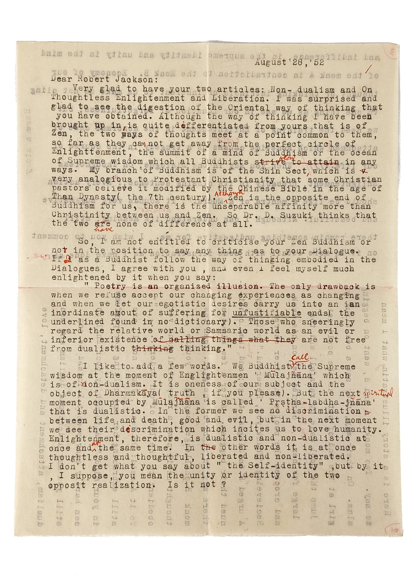 1950-69 BERKELEY - JACK KEROUAC. 200+pp Archive on Zen Buddhism by Early Beat - Hippie Advocate