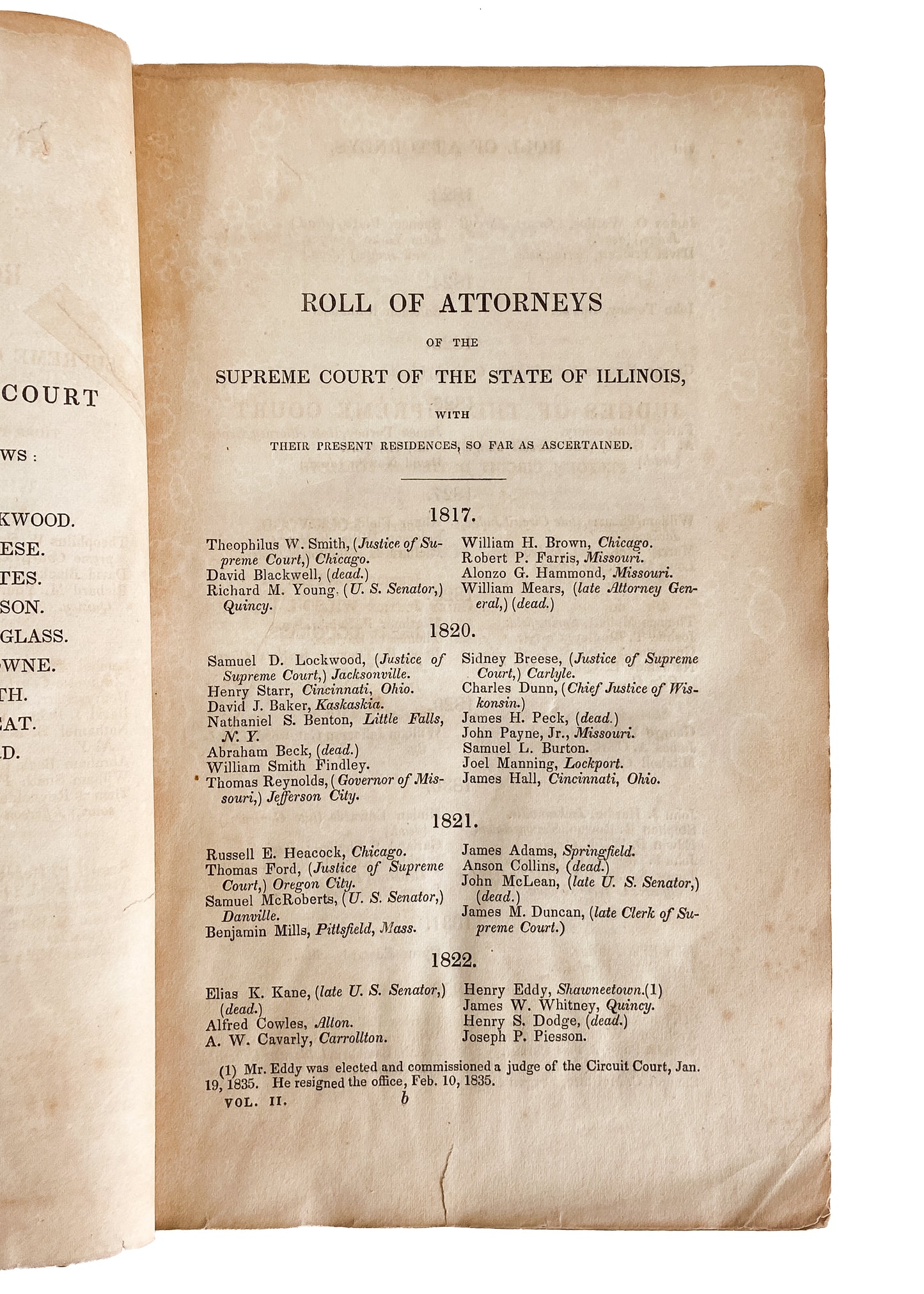 1839-1844 ABRAHAM LINCOLN. Argues the Slave Case that Changed America. Superb Provenance.