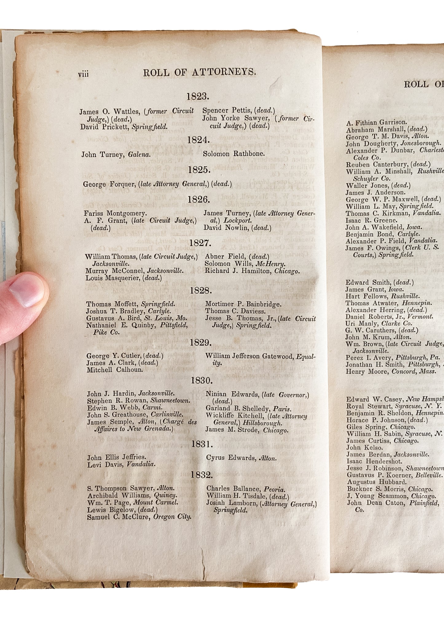 1839-1844 ABRAHAM LINCOLN. Argues the Slave Case that Changed America. Superb Provenance.