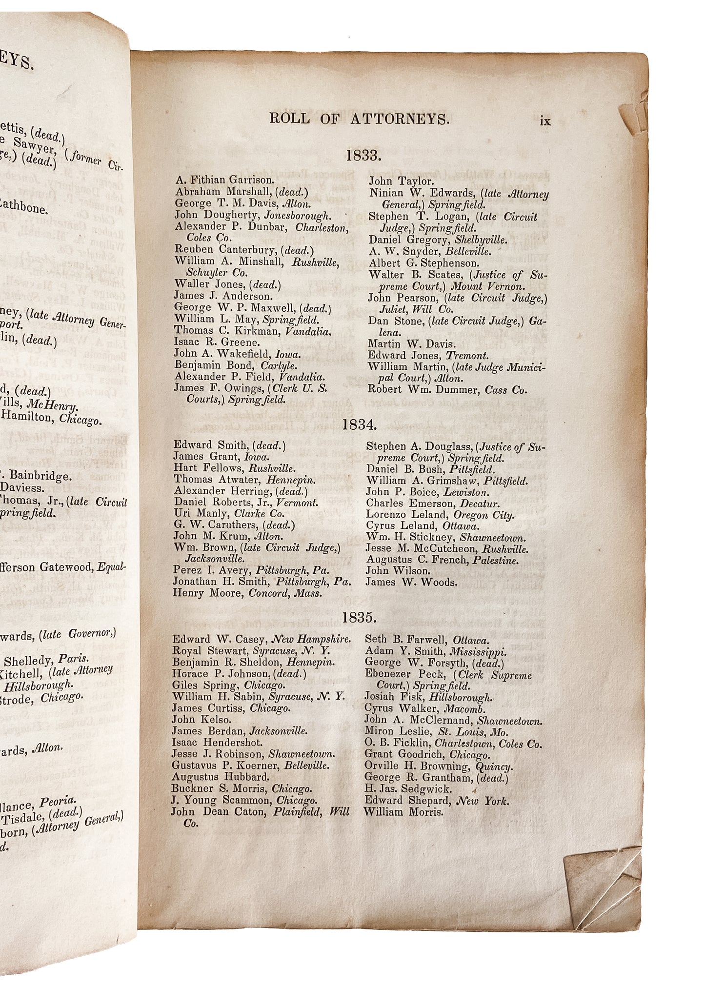 1839-1844 ABRAHAM LINCOLN. Argues the Slave Case that Changed America. Superb Provenance.