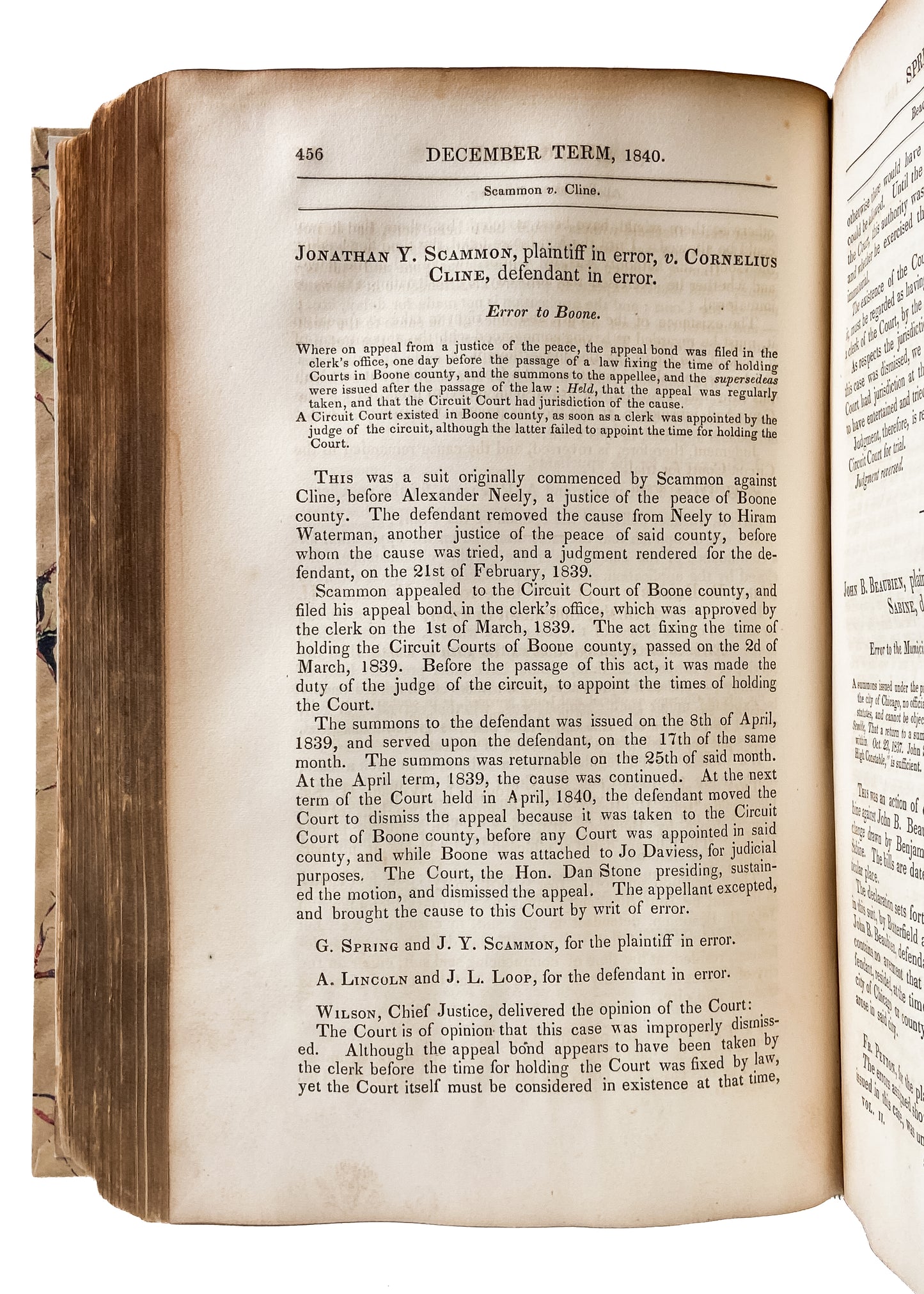 1839-1844 ABRAHAM LINCOLN. Argues the Slave Case that Changed America. Superb Provenance.