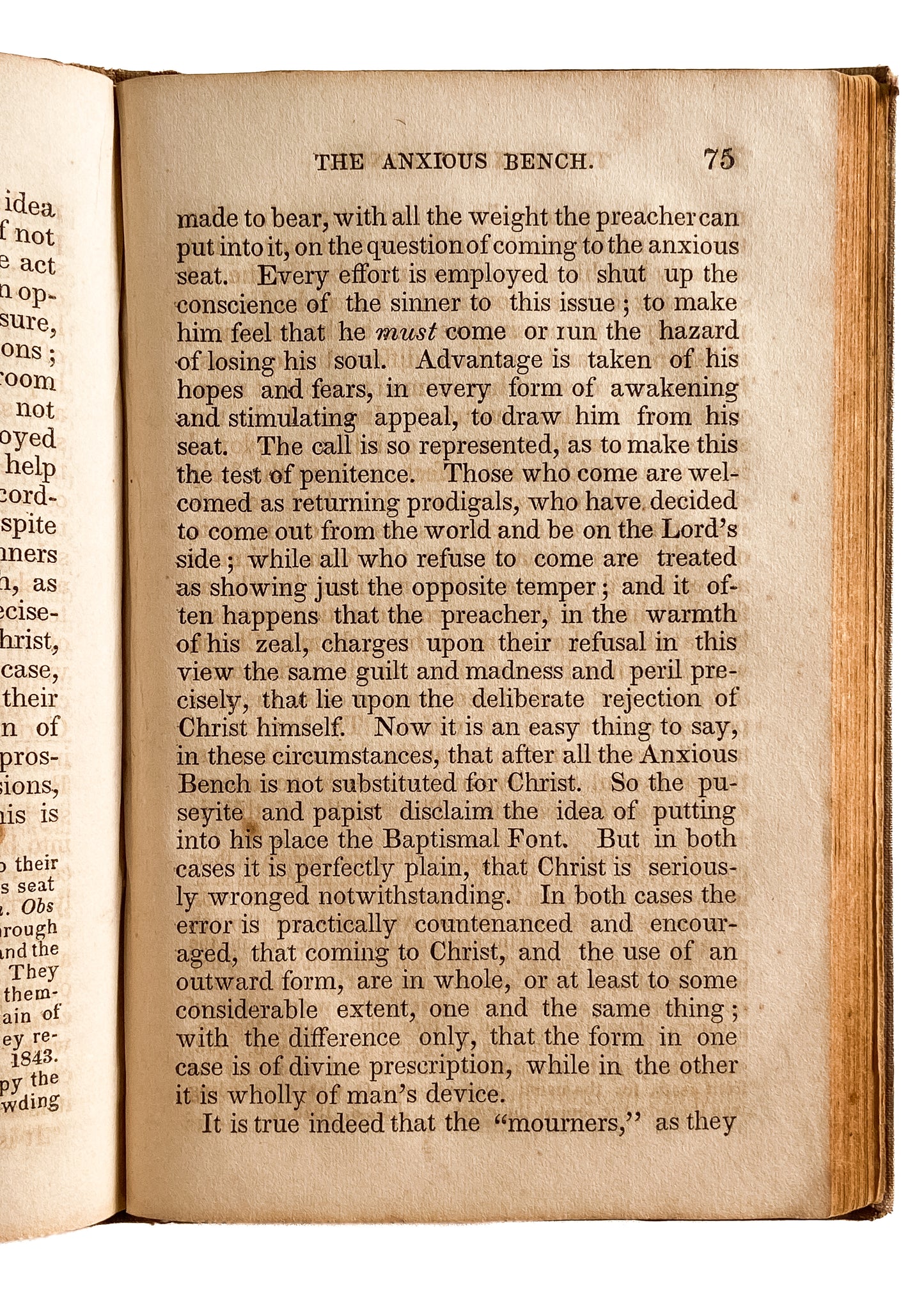 1844 JOHN NEVIN. The Anxious Bench. A Critique of Charles G. Finney, Emotionalism, and the "New Methods."