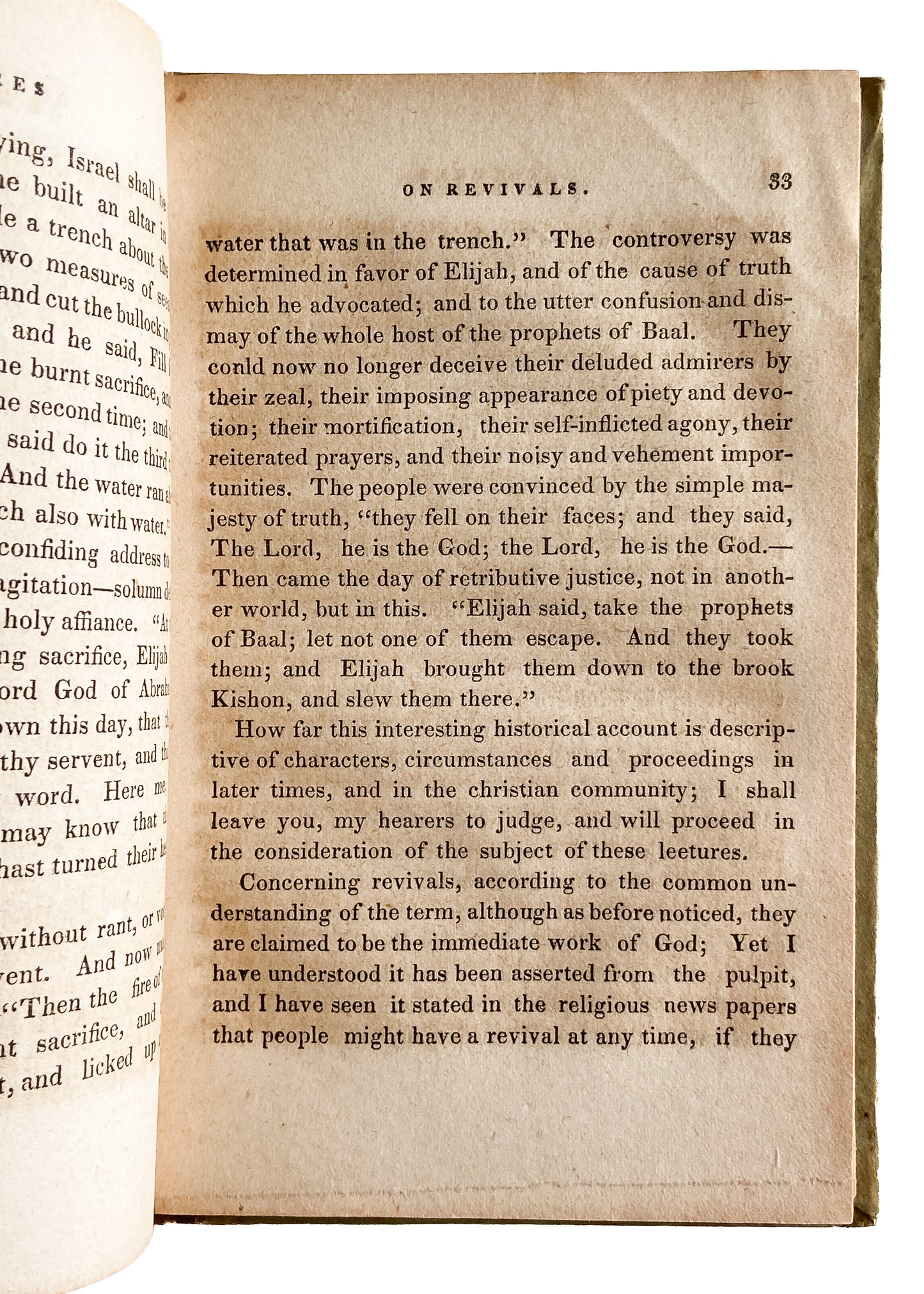 1834 MENZIES RAYNER. Six Lectures on Revivals of Religion. Important Second Great Awakening.