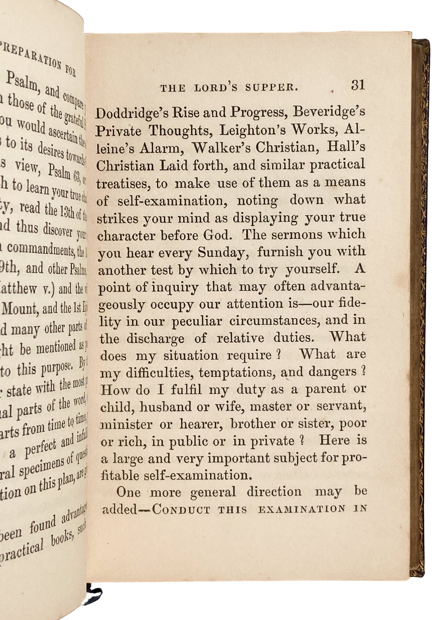 1851 EDWARD BICKERSTETH. Evangelical Companion to Holy Communion. Fine Leather!