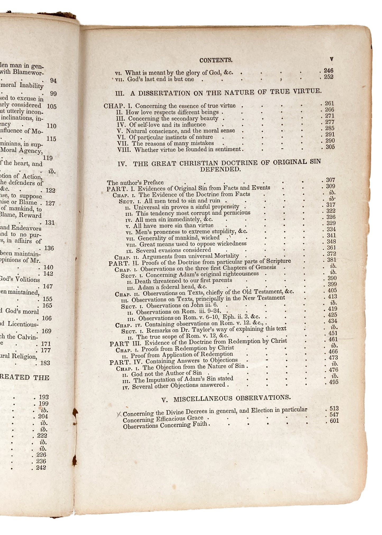 1844 JONATHAN EDWARDS. The Glory of God in Election, Predestination, &c. Full Leather.