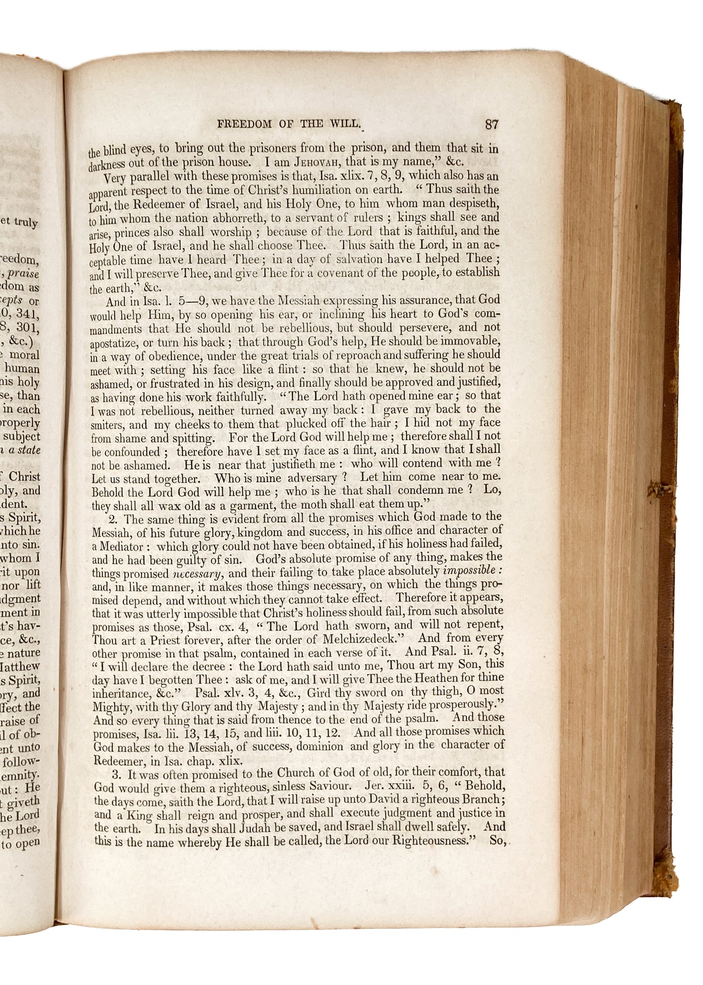 1844 JONATHAN EDWARDS. The Glory of God in Election, Predestination, &c. Full Leather.