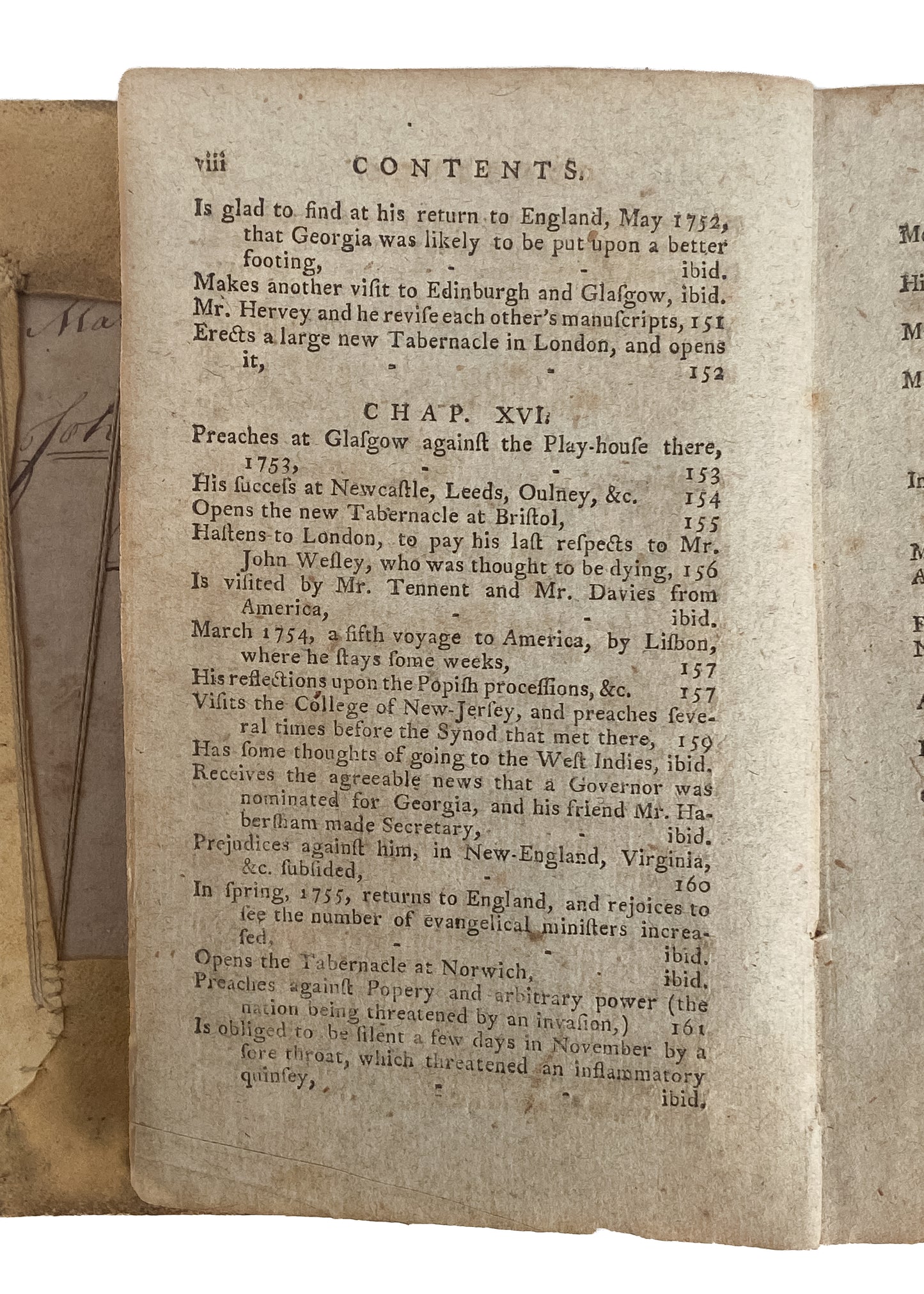 1798 GEORGE WHITEFIELD. Memoirs, Journals, and Writings in Deer Hide Americana Binding.