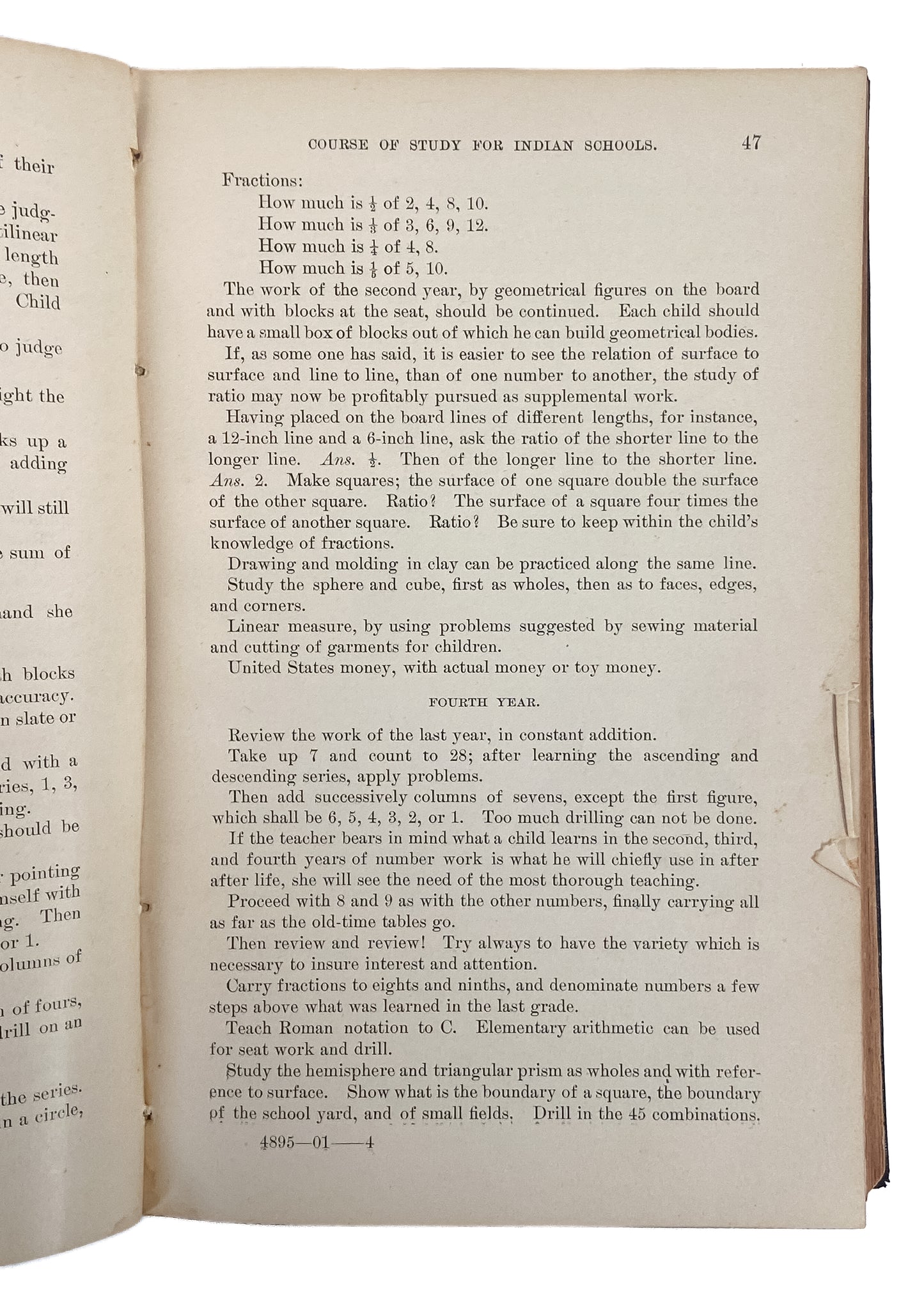 1901 INDIAN SCHOOLS. A Course of Study, Industrial and Literary, for Native Americans. Rare.