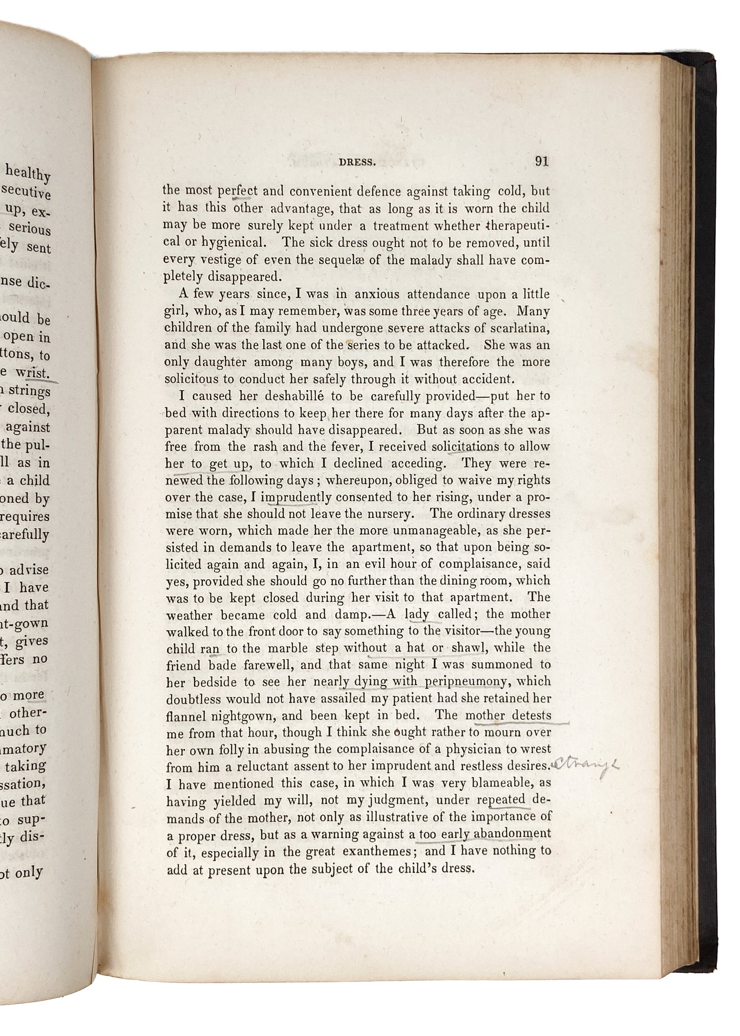 1850 CHARLES D. MEIGS. Observations on Diseases of Young Children. Very Rare Pediatrics Work.