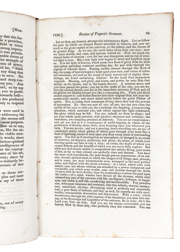 1830 QUARTERLY CHRISTIAN SPECTATOR. Slavery, Revival, Calvinism, Colonization, Vaccination, &c.