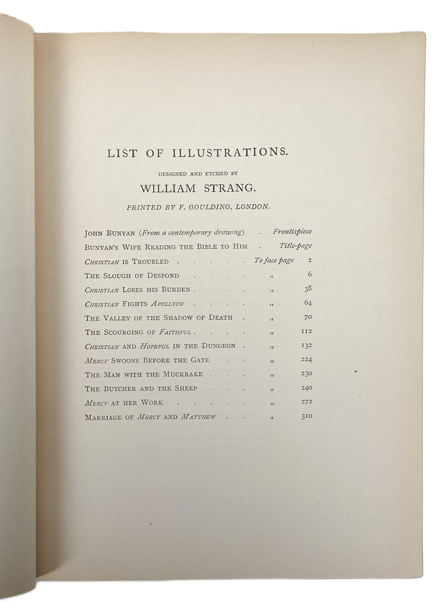 1895 JOHN BUNYAN. First Edition of Pilgrim's Progress with William Strang's Fine Etchings!