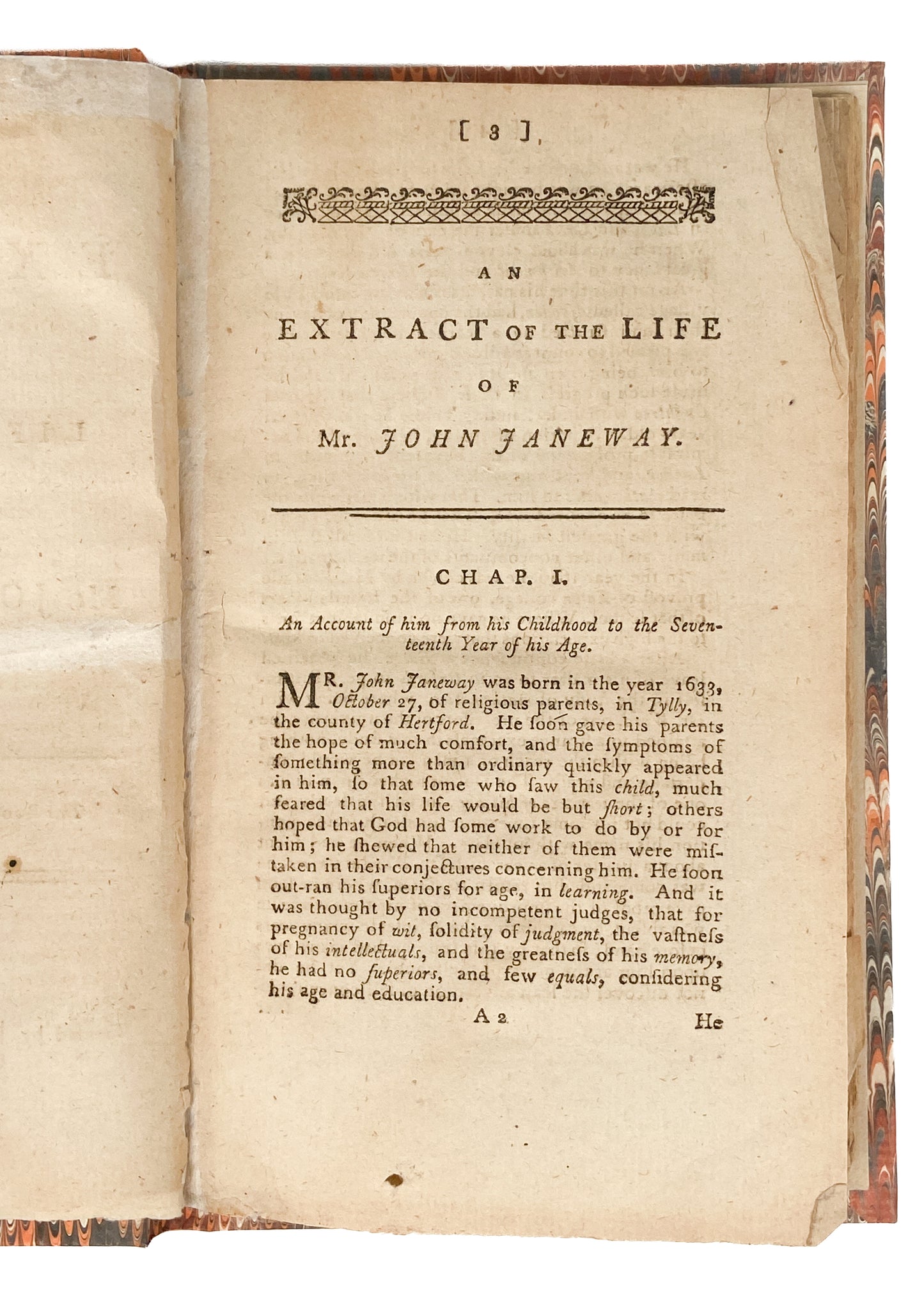 1783 METHODIST TRACT. Life and Death of John Janeway - To be Given Away. By James Wheatley.