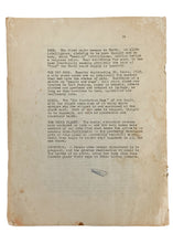 Load image into Gallery viewer, 1964 STAR TREK. Rare First Draft Pitch Proposal Print for Star Trek. Wildly Different!