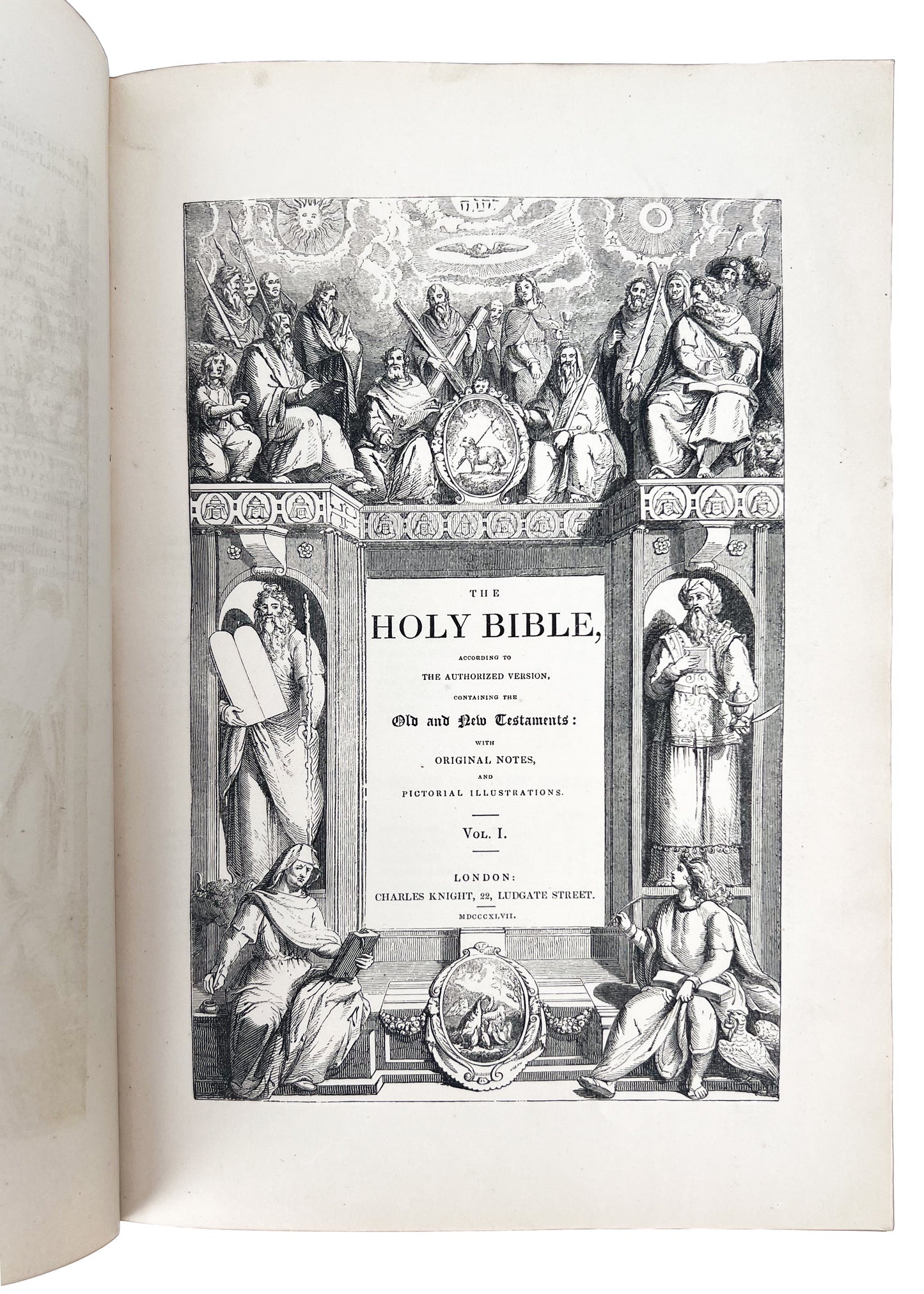 1847 JOHN KITTO. The Pictorial Bible in Four Straight-Grain Calf Bindings. Spurgeon Recommended