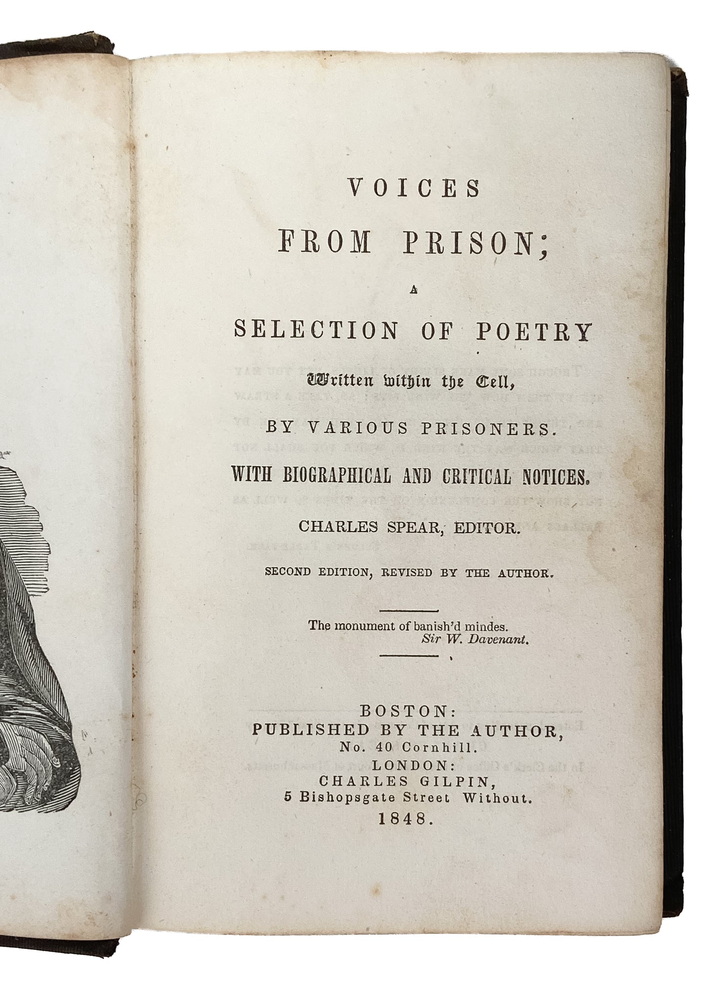 1848 WILLIAM LLOYD GARRISON, et al. Lines by those Persecuted for Abolition, Liberty, and Conscience.