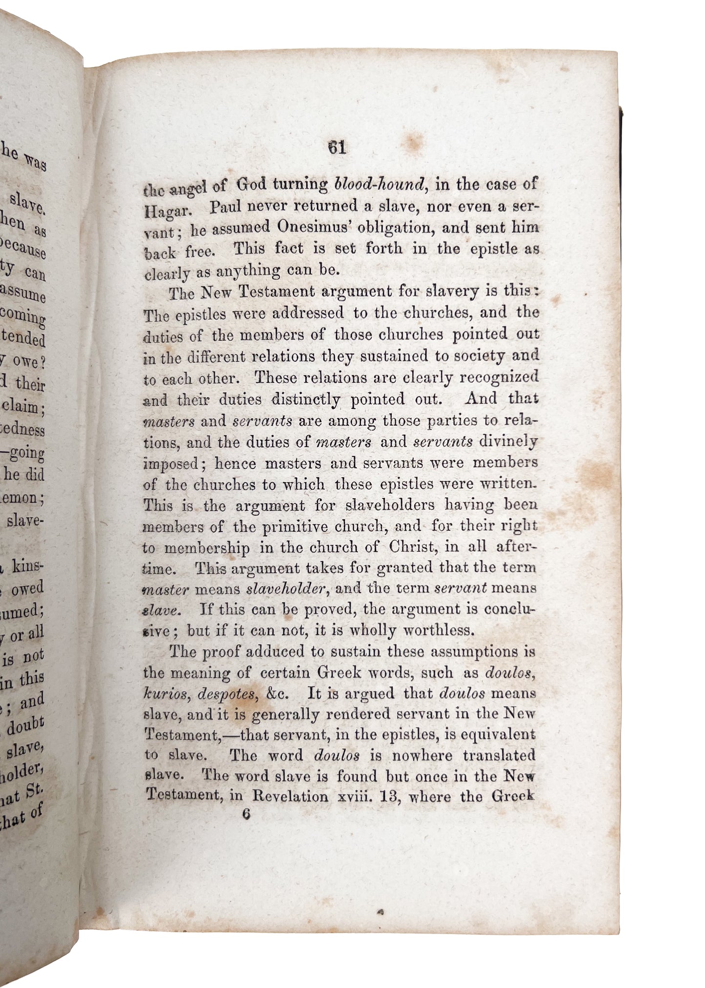 1852 UNDERGROUND RAILROAD. Chattel Slavery a Sin against God & Man. Owned by Underground Railroad Conductor!