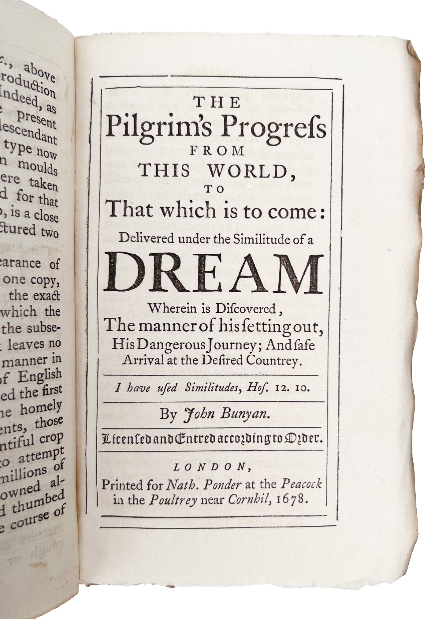 1678 JOHN BUNYAN. Fine Vellum Facsimile of Pilgrim's Progress, First Edition. Very Nice!