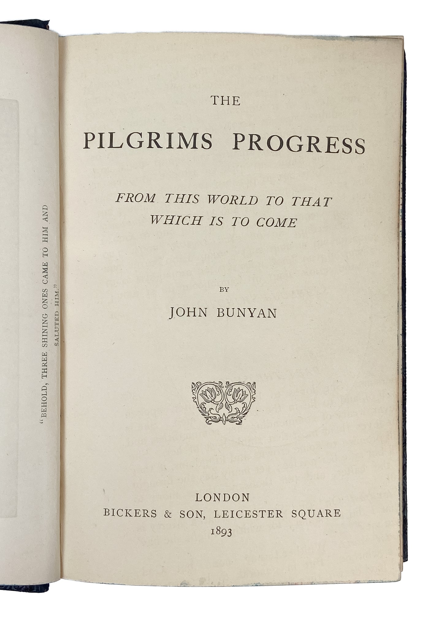 1893 JOHN BUNYAN. The Pilgrim's Progress in Fine Binding by Riviere & Son of London.