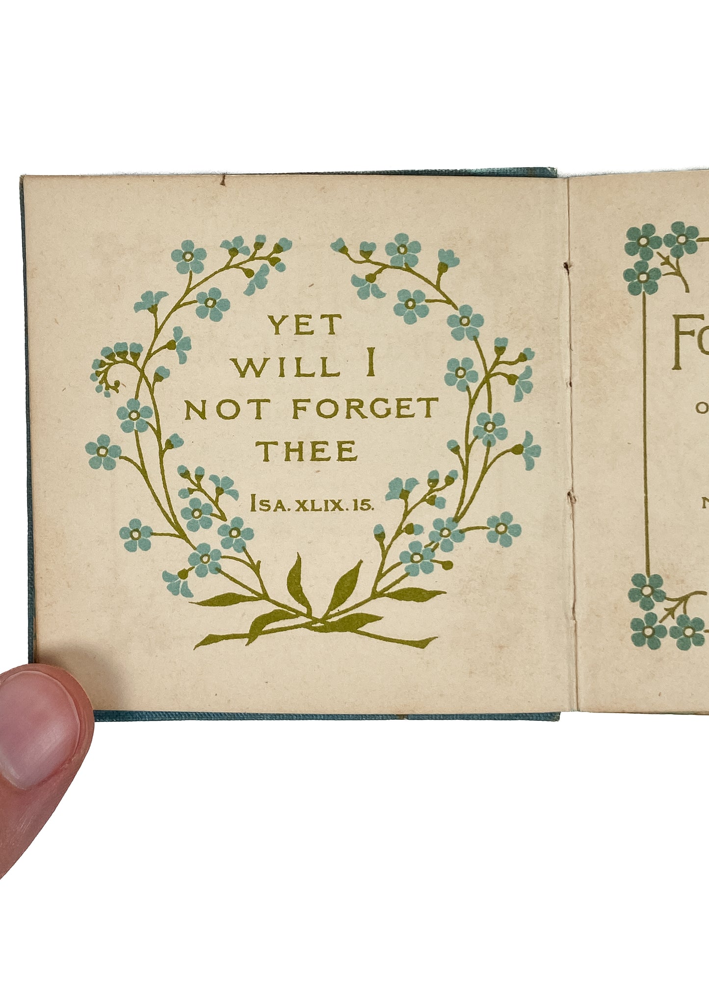 1885 J. R. MACDUFF. Bible Forget-Me-Nots. Daily Texts and Promises. Miniature Lithography.