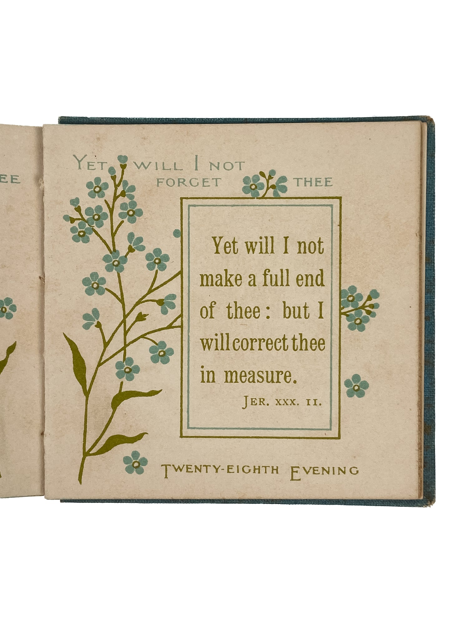 1885 J. R. MACDUFF. Bible Forget-Me-Nots. Daily Texts and Promises. Miniature Lithography.