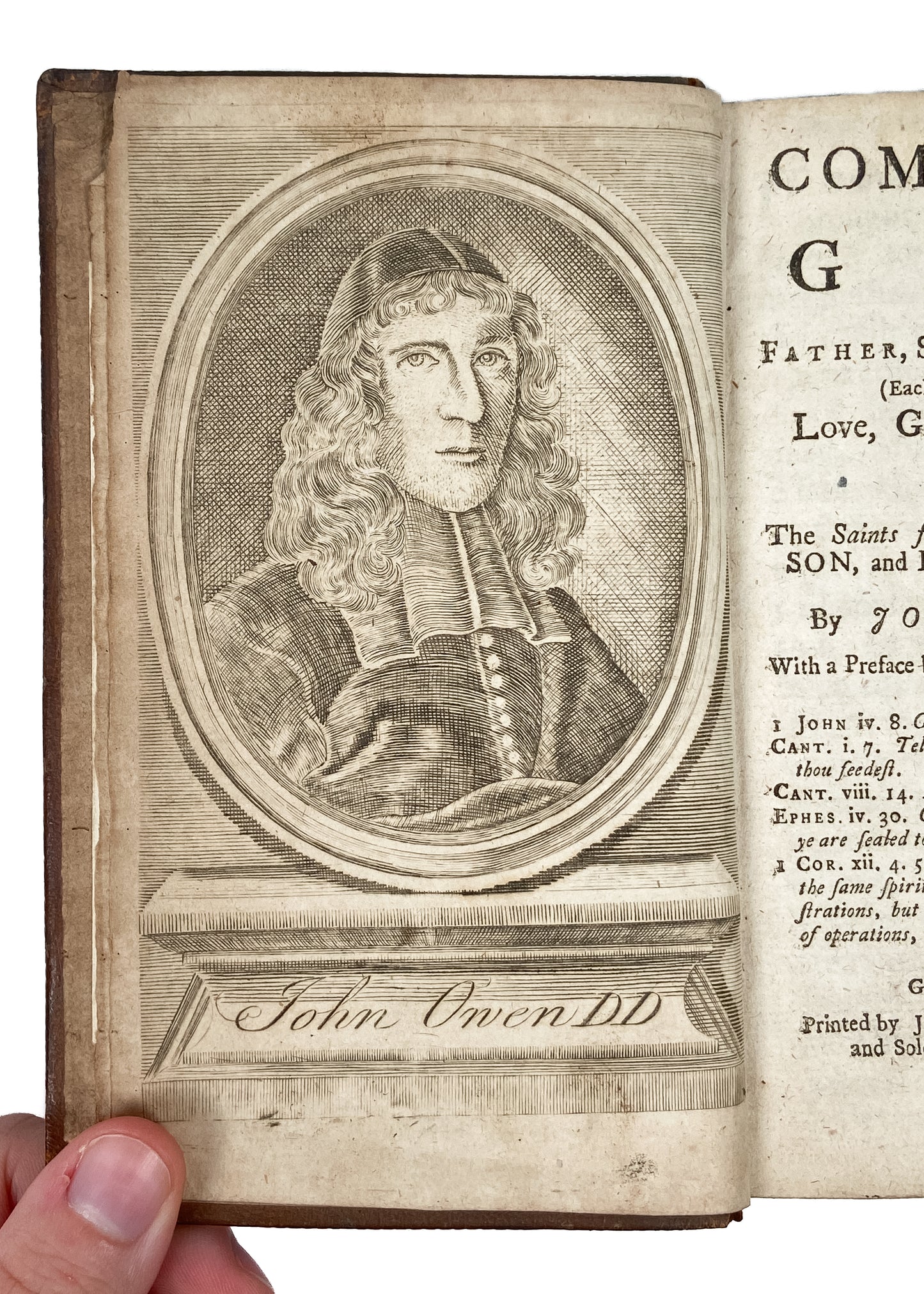 1770 JOHN OWEN. On Communion with God. Early Scottish Edition of Puritan Classic.