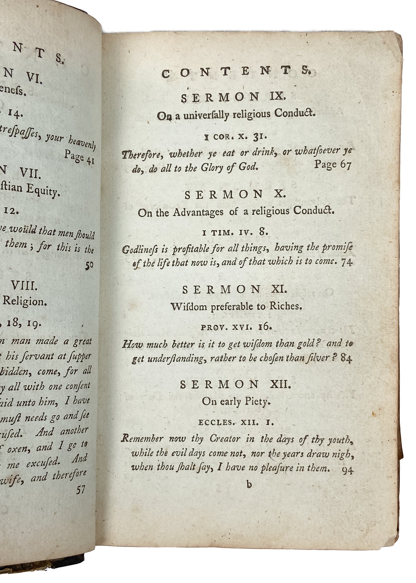 1792 FEMALE PRESBYTERIAN SERMONS. Rare Female "Written" Sermons Argue for Status Quo, Including Servants & Slaves.