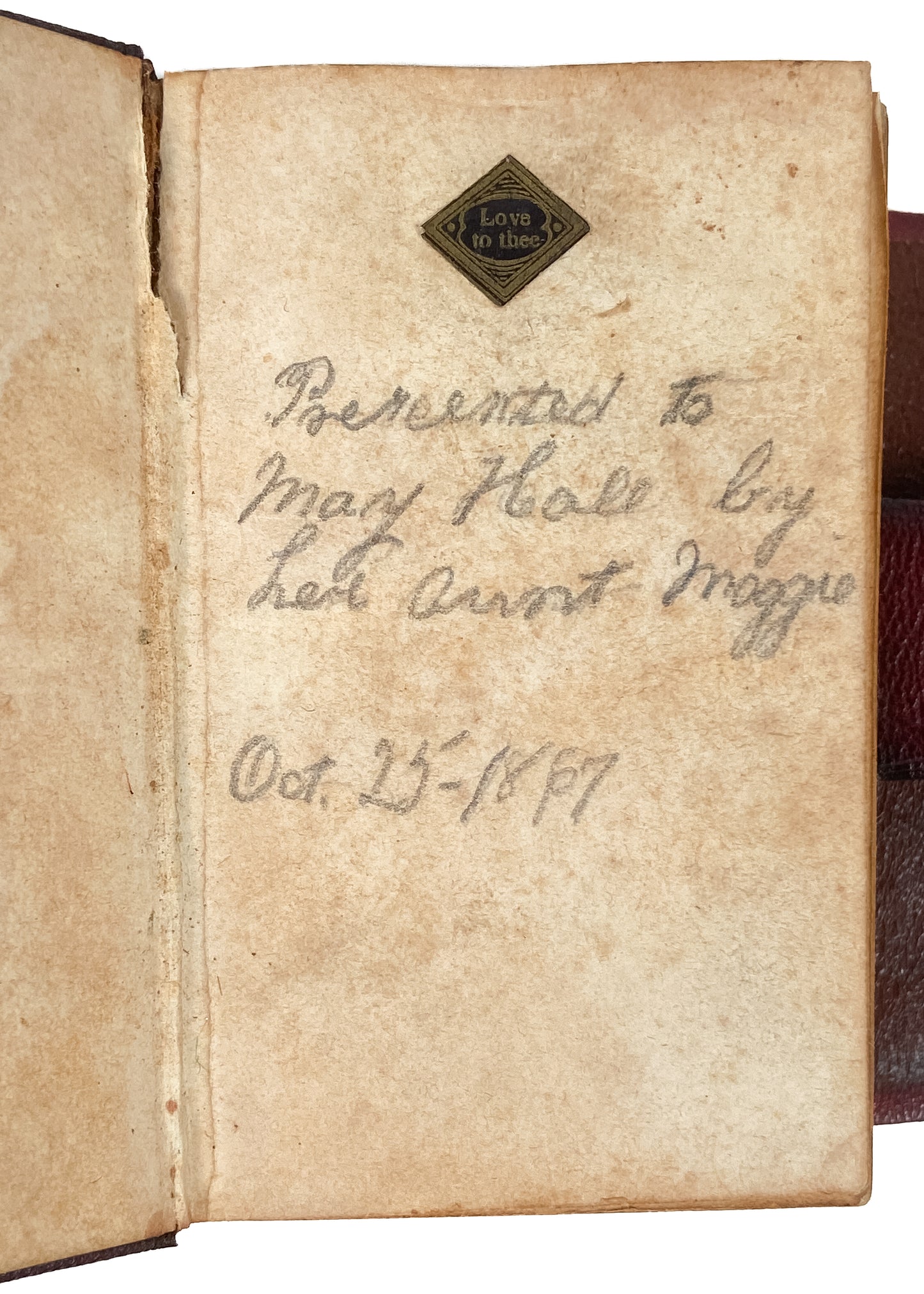 1851 METHODIST. Absolute Charmer Methodist Hymnal in Miniature Wallet-Style Binding.