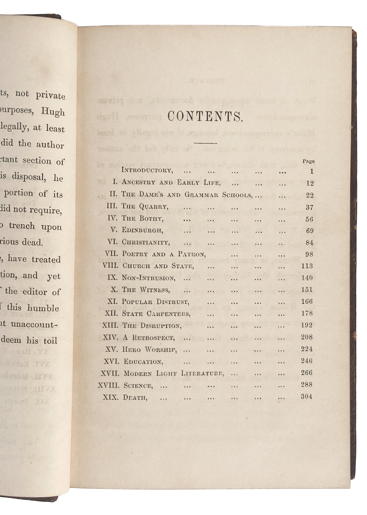 1858 HUGH MILLER. Life of Important Early Christian Geologist - Contra Darwin. Committed Suicide.