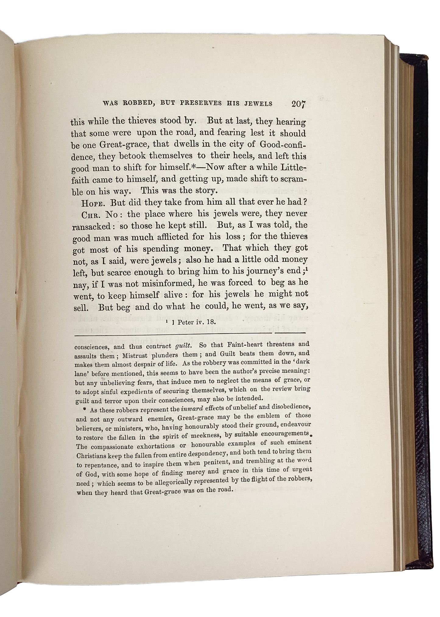 1857 JOHN BUNYAN. The Pilgrim's Progress in Near Fine Morocco with Scott's Notes & Engravings.