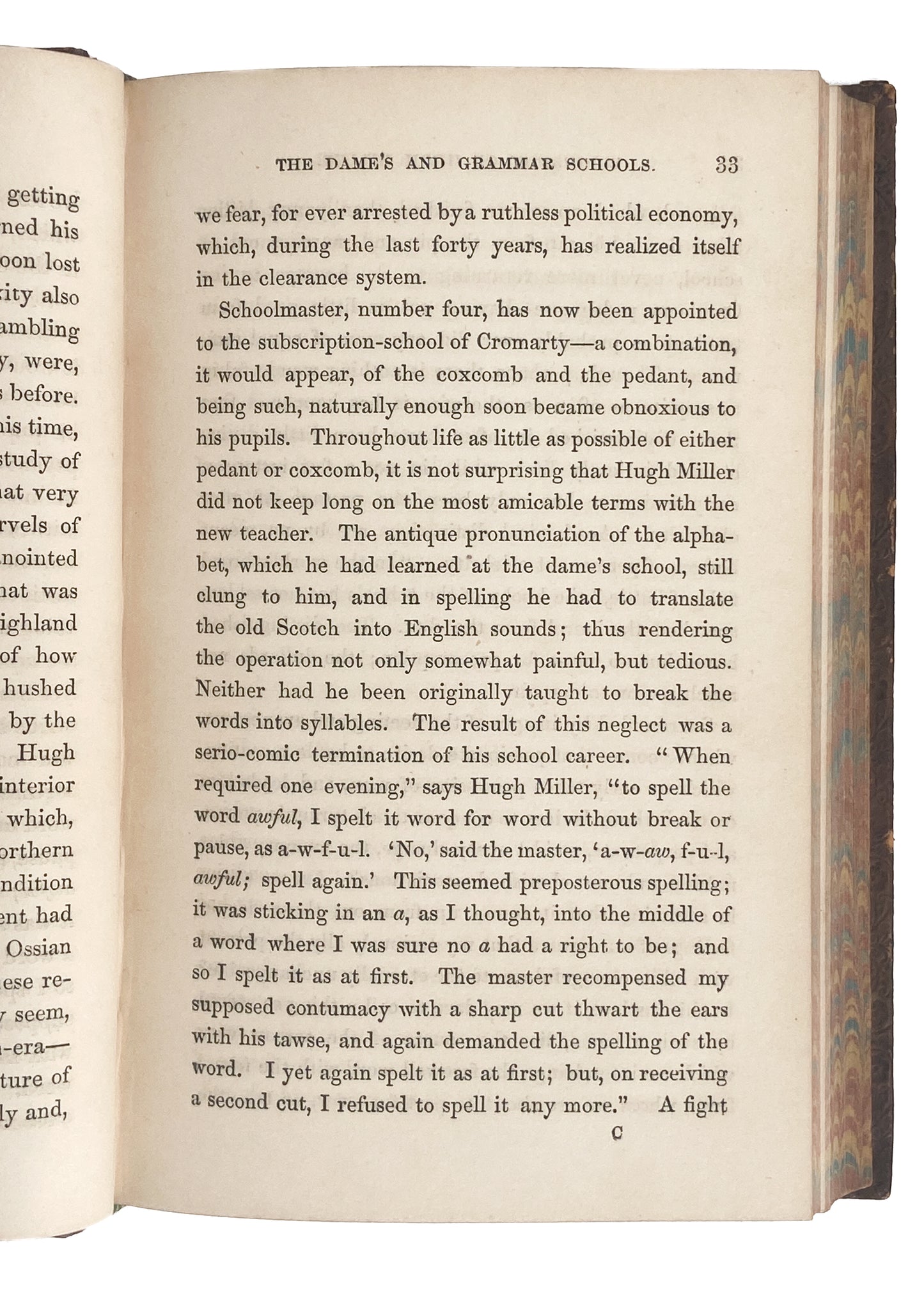 1858 HUGH MILLER. Life of Important Early Christian Geologist - Contra Darwin. Committed Suicide.