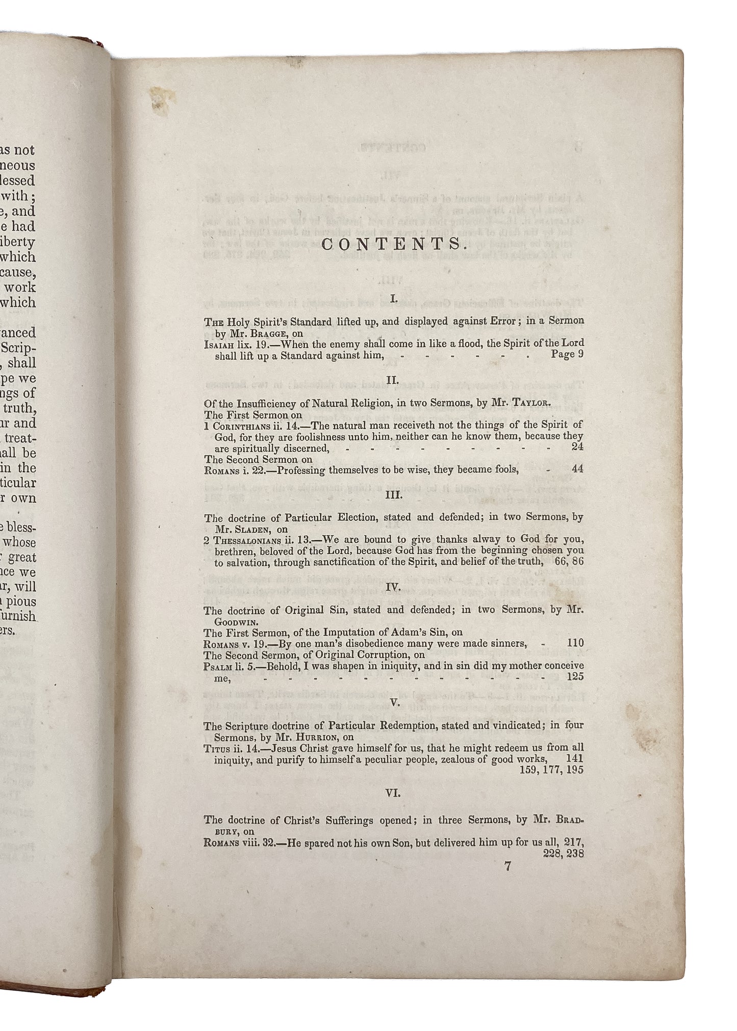 1731. LIME STREET LECTURES. Rare Baptists & Puritans Defend Reformed Doctrine & Calvinism.