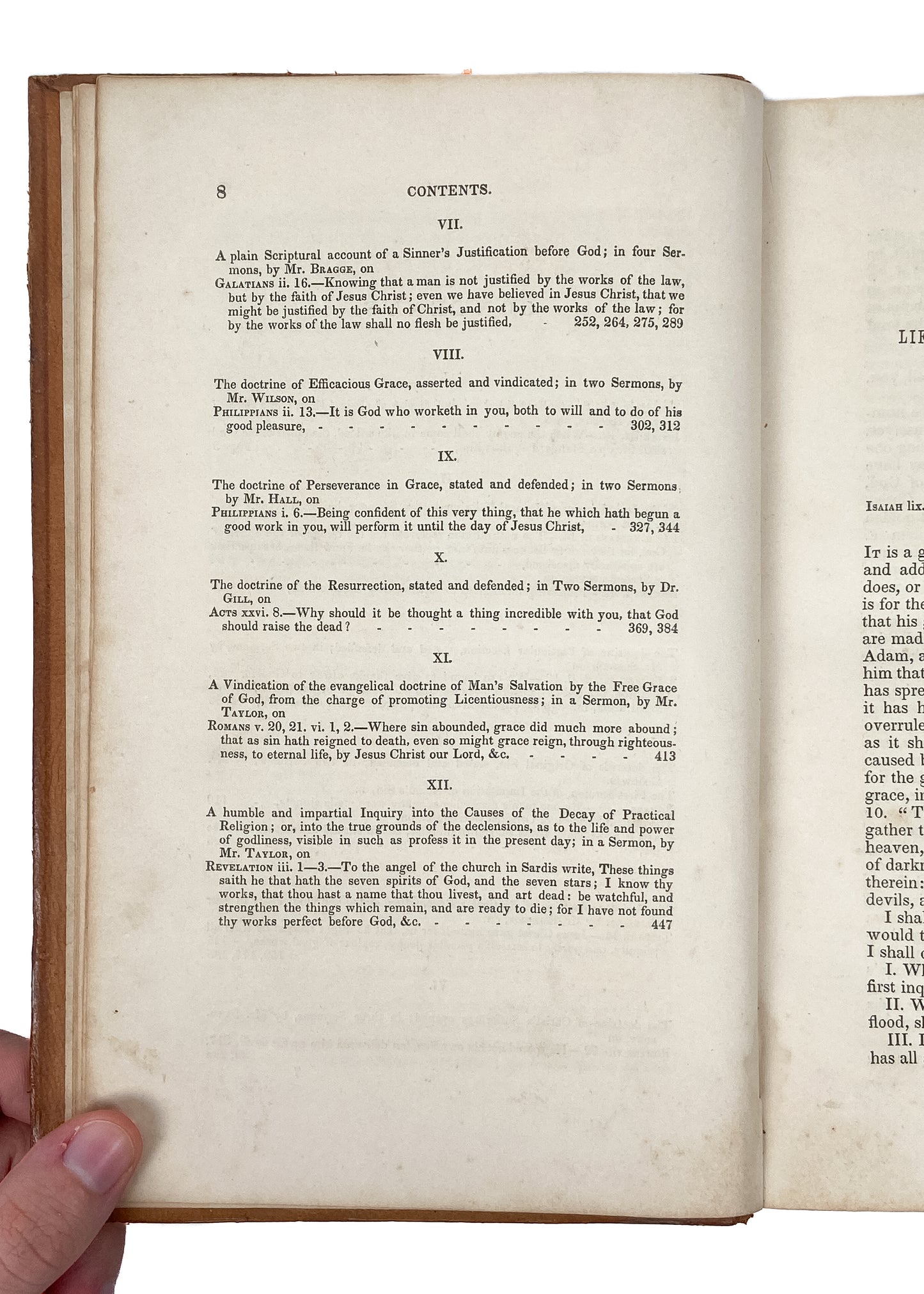 1731. LIME STREET LECTURES. Rare Baptists & Puritans Defend Reformed Doctrine & Calvinism.