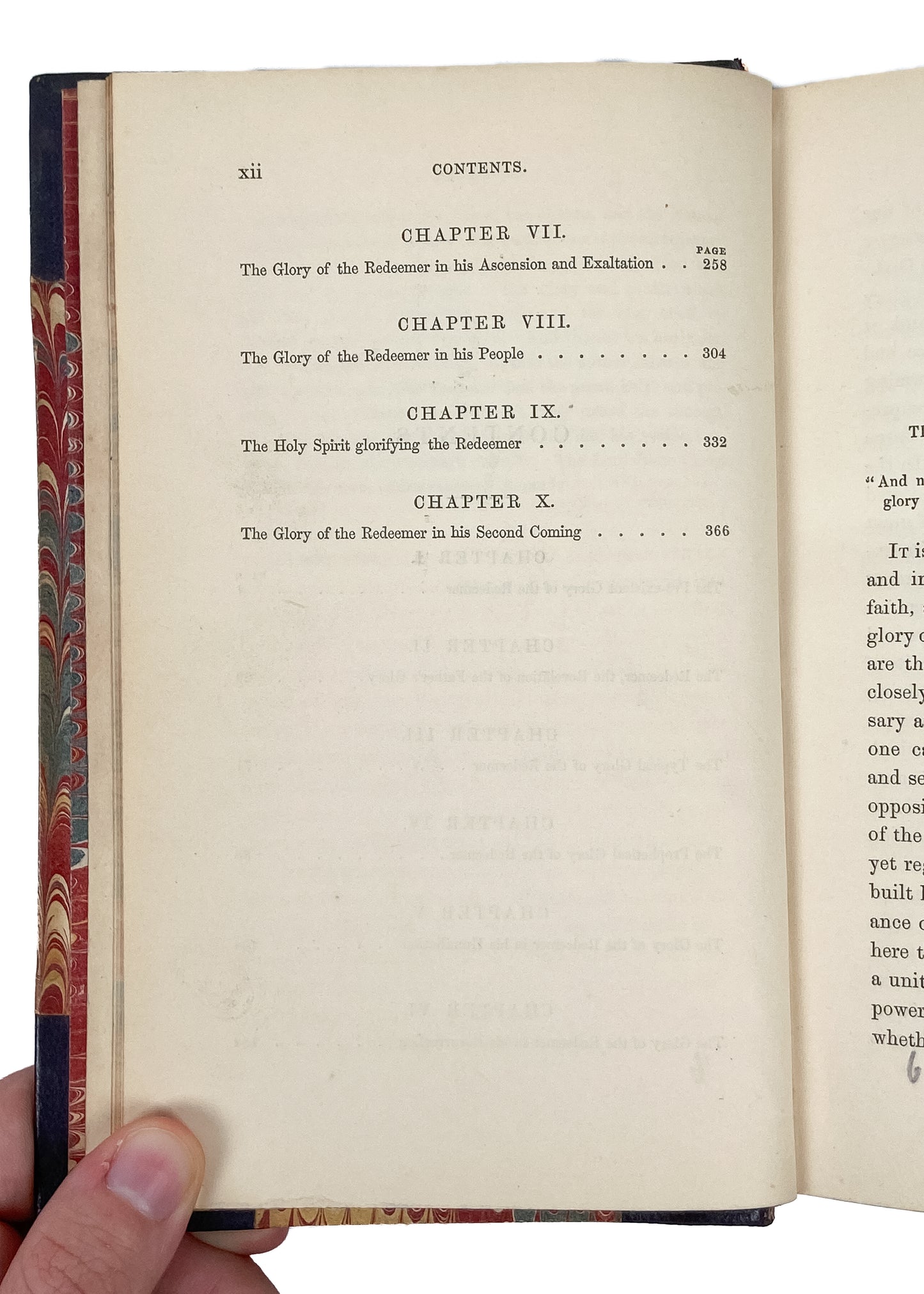 1848 OCTAVIUS WINSLOW. The Glory of the Redeemer. Fine Half Leather Binding.