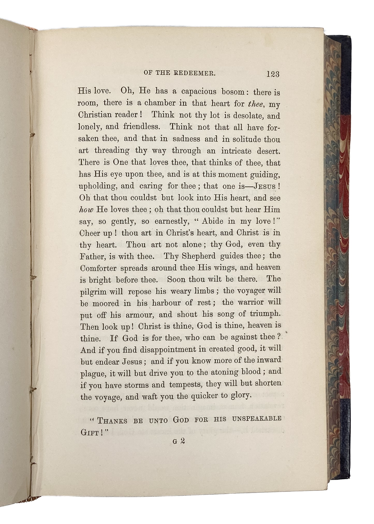 1848 OCTAVIUS WINSLOW. The Glory of the Redeemer. Fine Half Leather Binding.