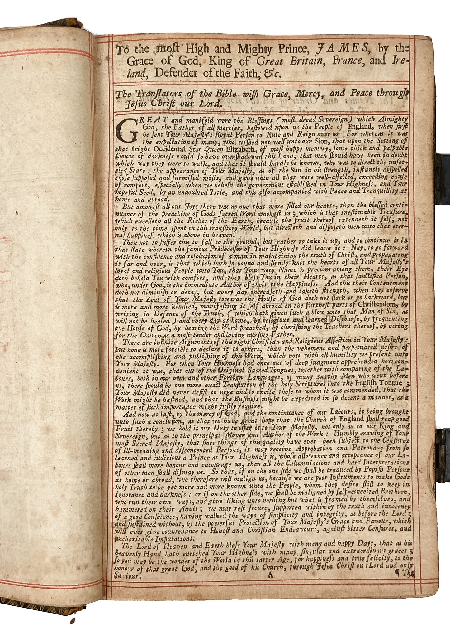 1725 THE PRICE-FIXING BIBLE. First Edition in a Fine Leather Binding w/Superb Provenance!