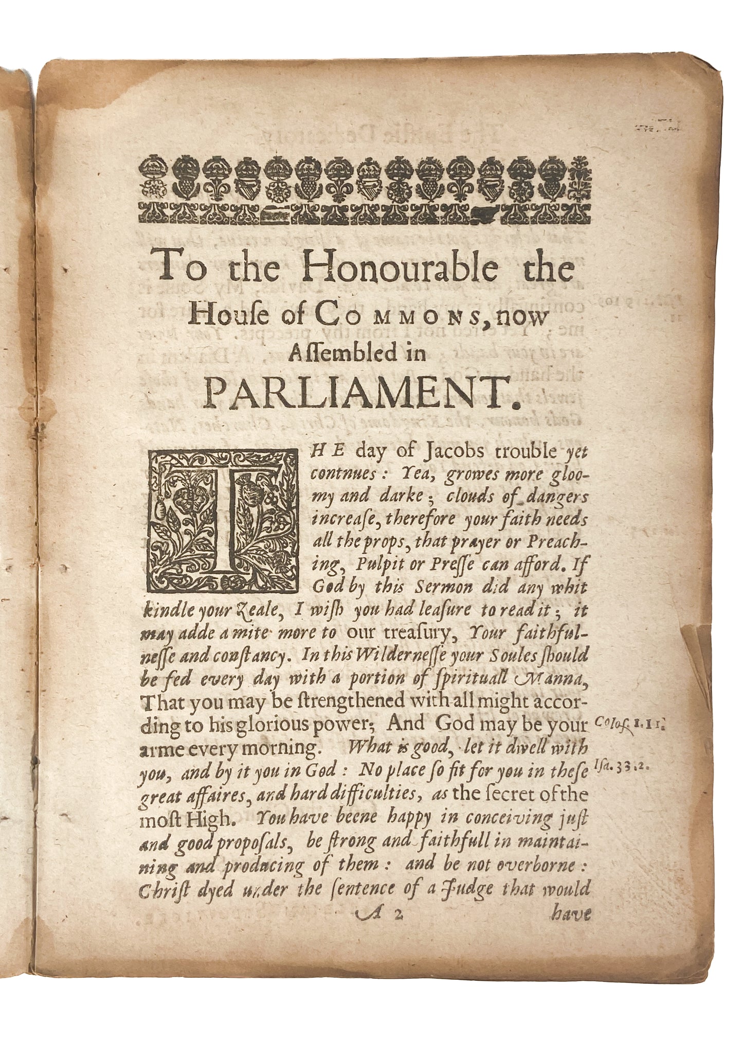 1643 WILLIAM SEDGWICK. Radical Millenarian Puritan - Seeker on the Spiritual Revival of God's Jerusalem.