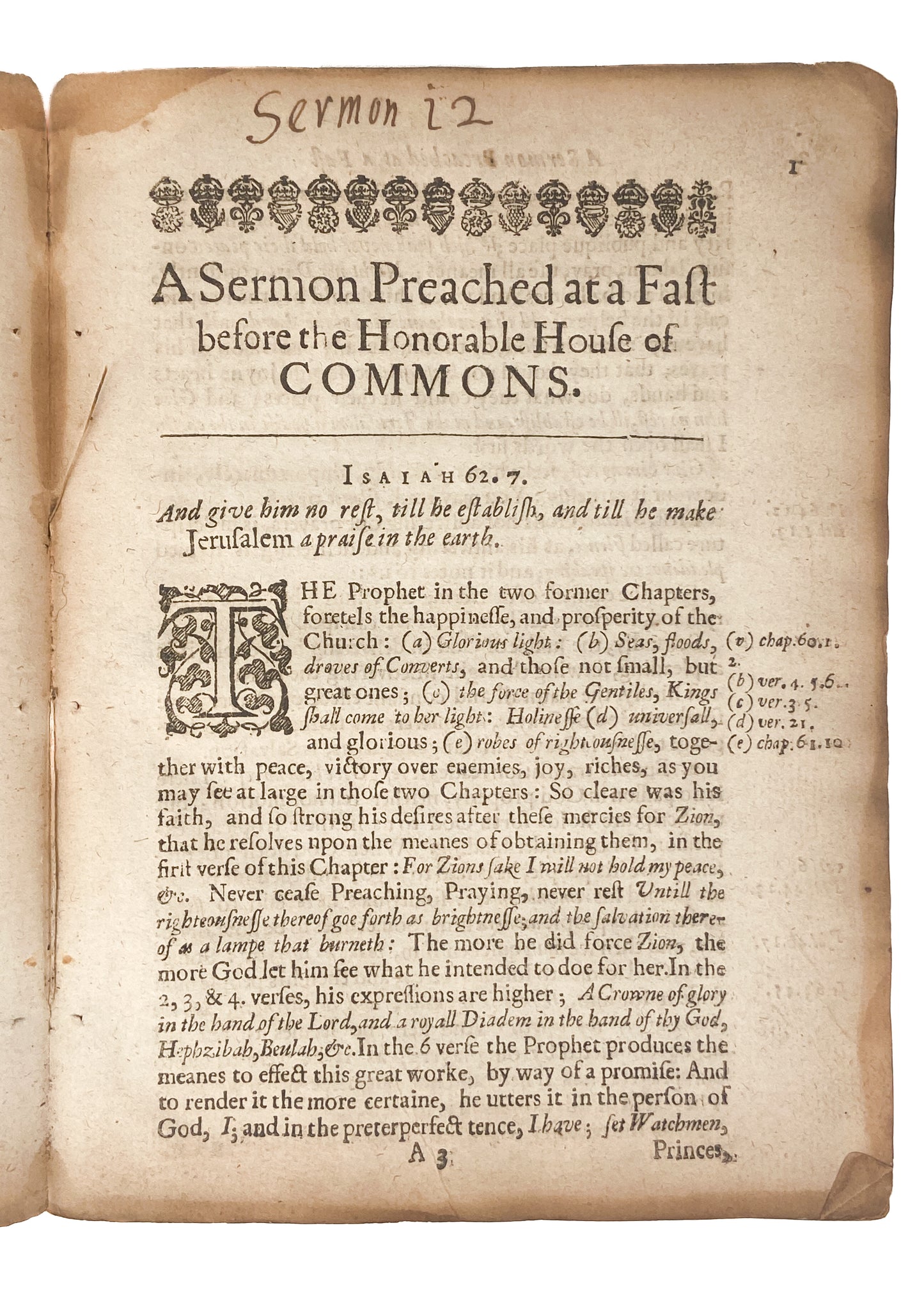 1643 WILLIAM SEDGWICK. Radical Millenarian Puritan - Seeker on the Spiritual Revival of God's Jerusalem.