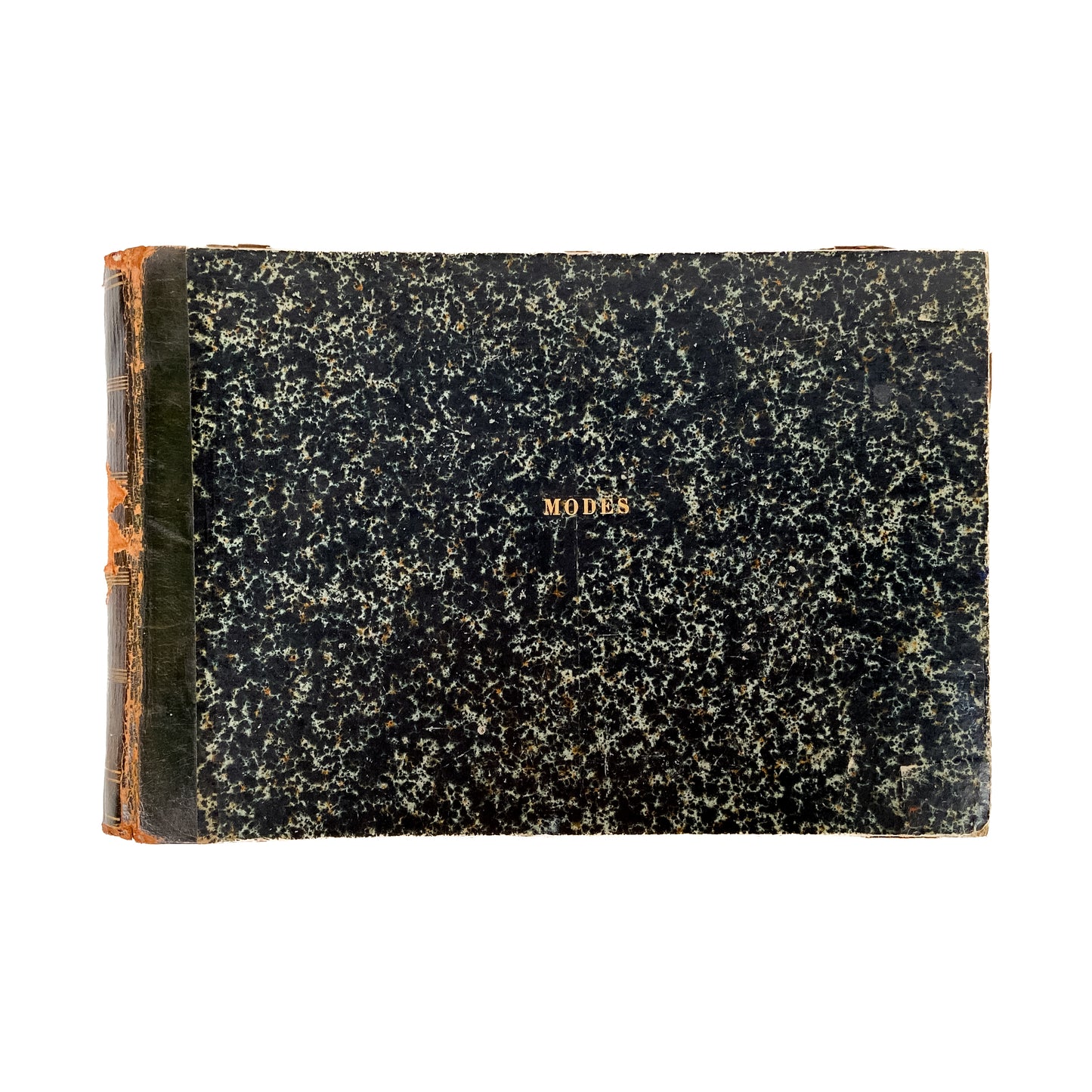 1860's HAND-COLORED FASHION. Custom Binding of 110 Hand-Colored French Fashion Designs.