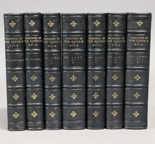 1890 J. C. RYLE. Expository Thoughts on the Gospels. Seven Volumes Complete in Fine Bindings.