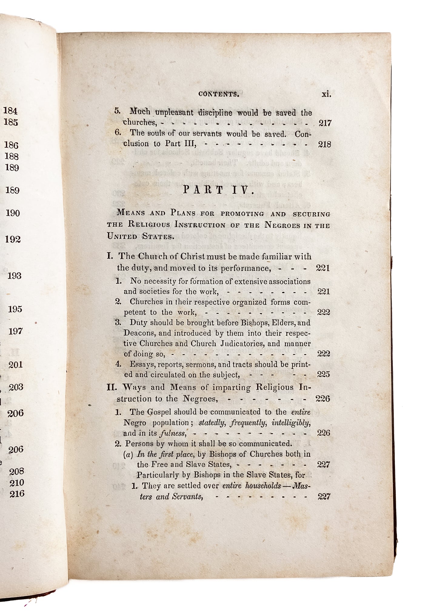 1842 SLAVES & CHRISTIANITY. The Religious Instruction of the Negroes on Georgia Plantations.