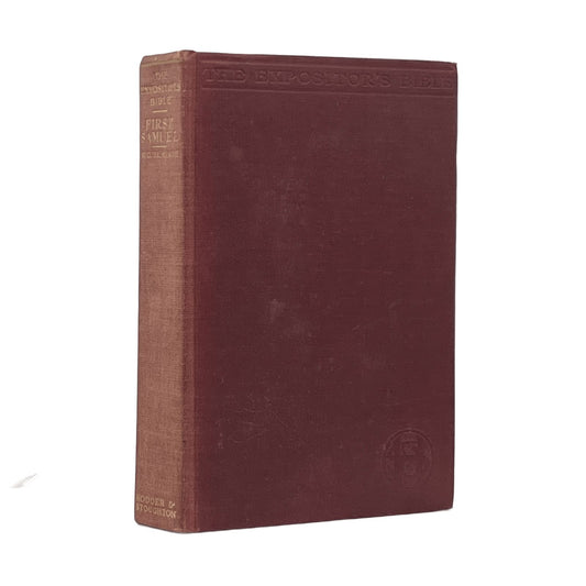 c.1900 W. G. BLAIKIE. The Expositor's Bible The First Book of Samuel