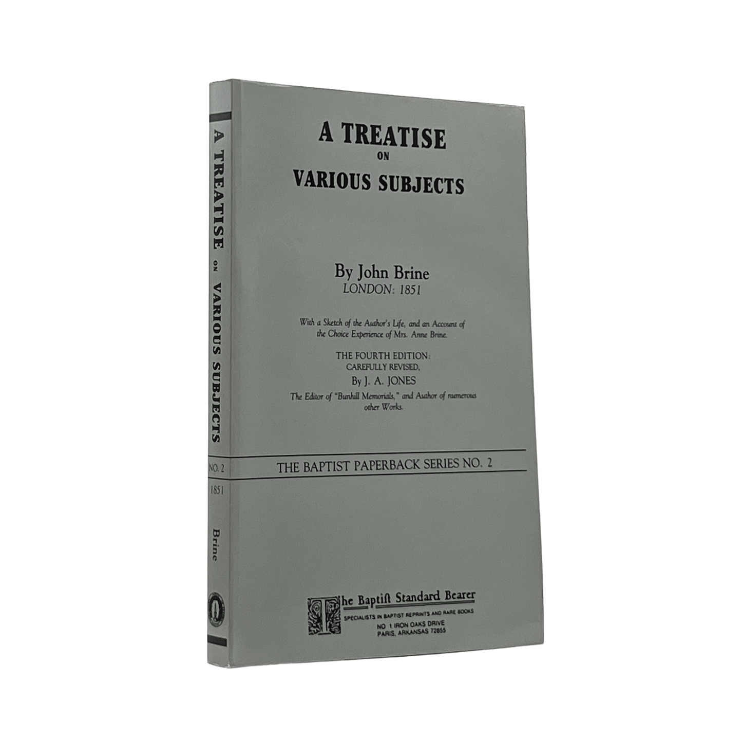 1987 JOHN BRINE. A Treatise on Various Subjects