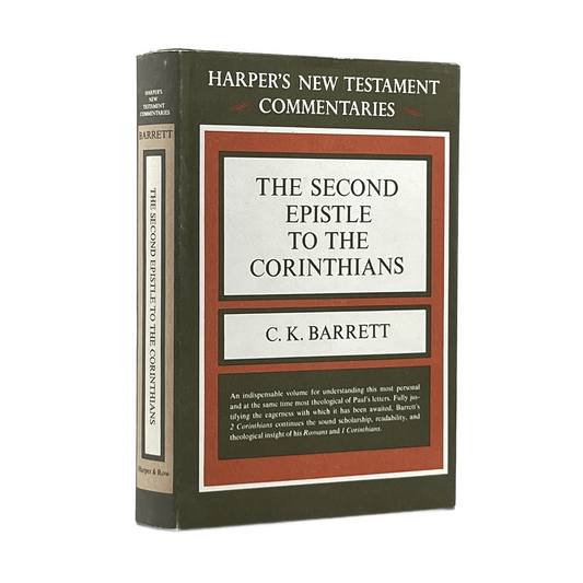 1973 C. K. BARRETT. Harpers New Testament Commentaries A Commentary on the Secon