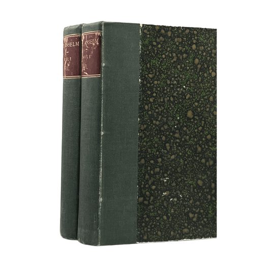 1883 MARTIN RULE. Vols 1-2 The Life and Times of St. Anselm Archbishop of Canter