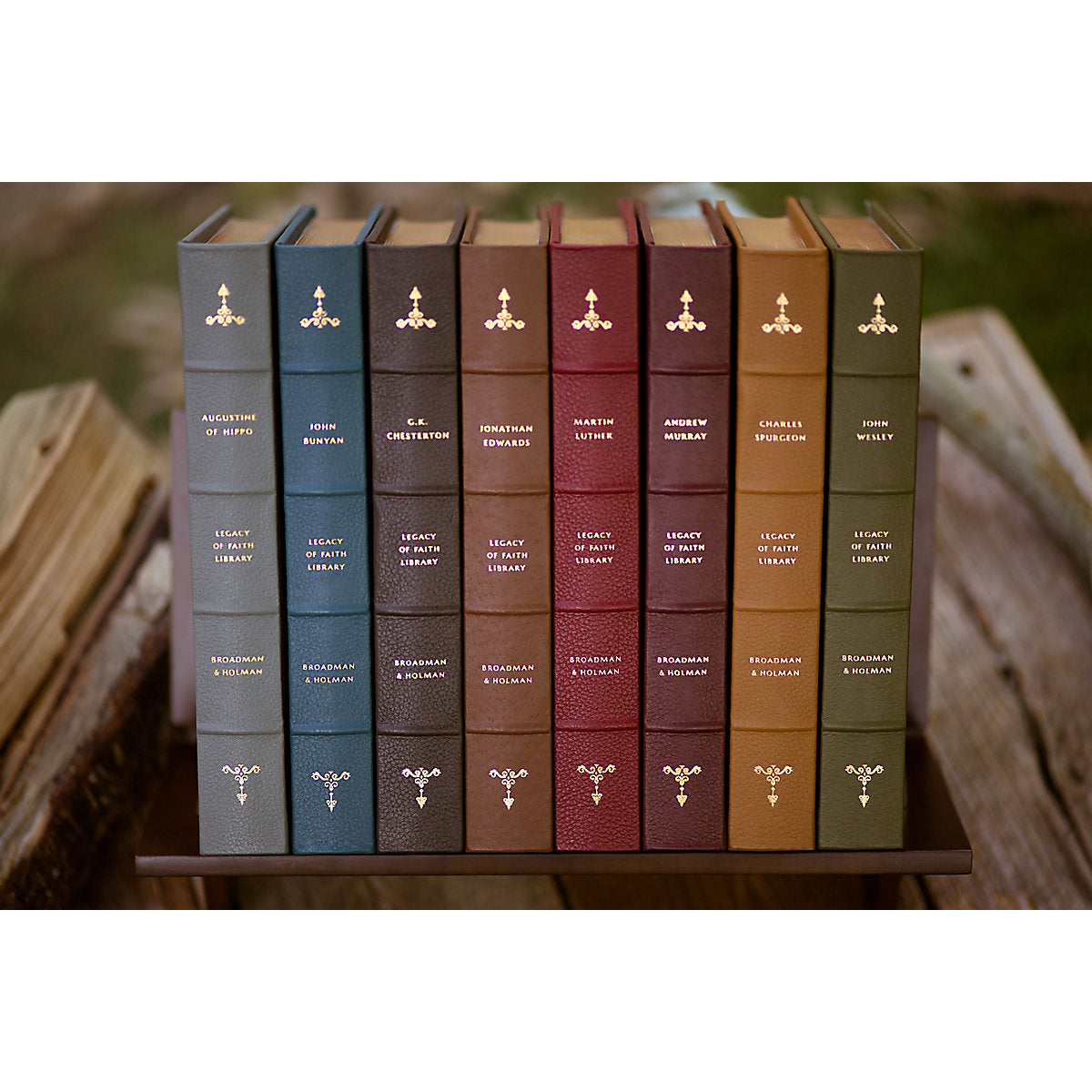 2017 JONATHAN EDWARDS | G K CHESTERTON. Legacy of Faith Series - 8 Volumes in Full Leather