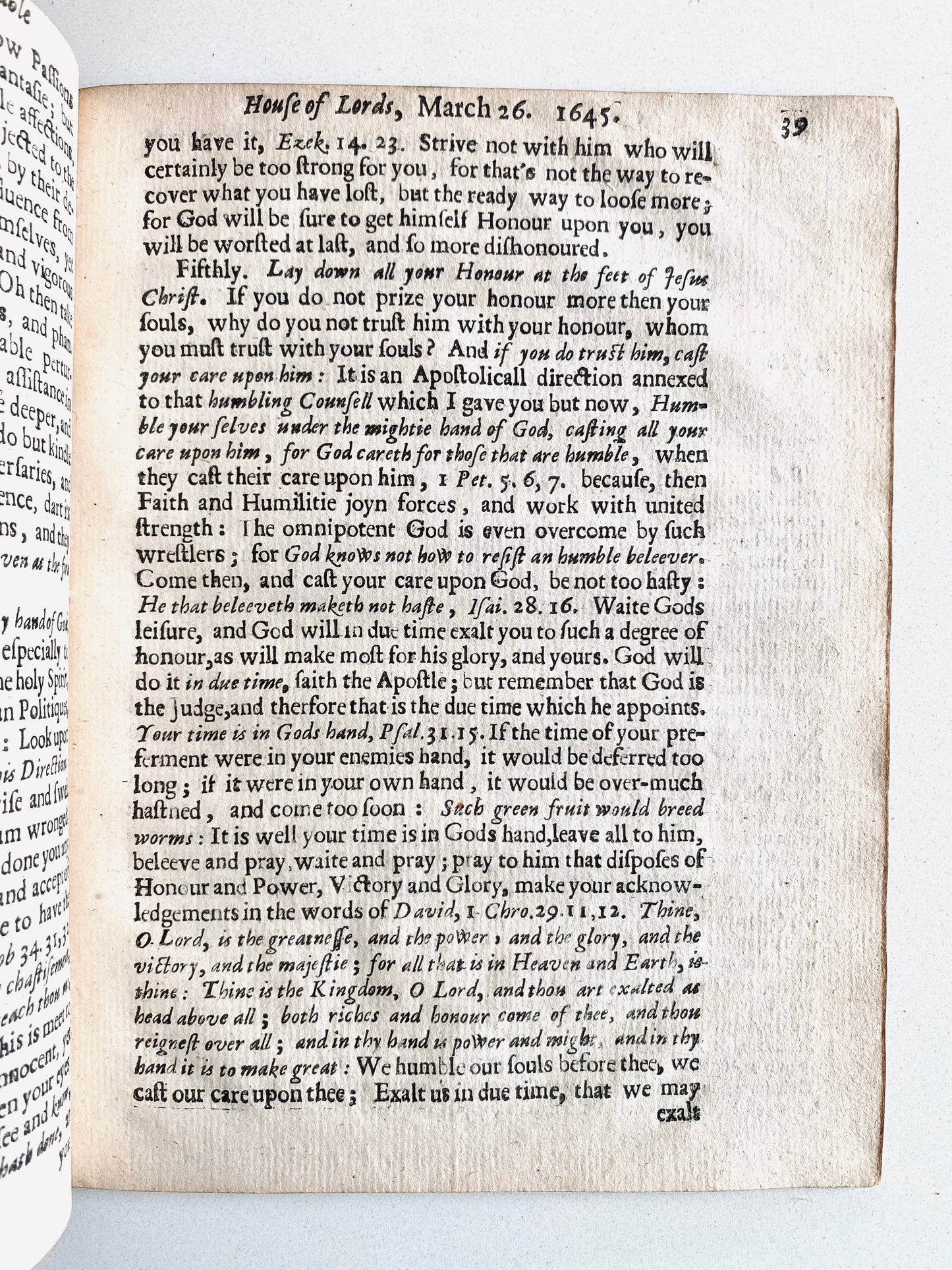 1645 FRANCIS CHEYNELL. The Man of Honour. A Rip-Roaring Sermon Against Popular Alignment with Christianity