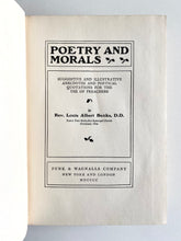 Load image into Gallery viewer, 1900 LOUIS ALBERT BANKS. Poetry and Morals. Rare First Edition in Fine Condition.
